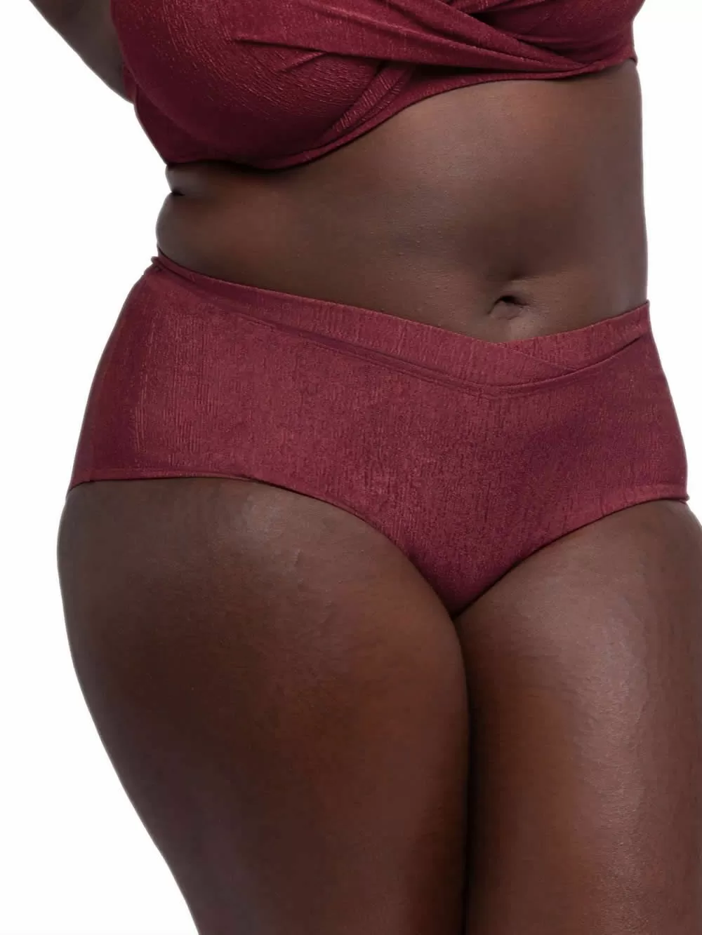 Μαγιό DORINA Madras Σλιπ Μπικίνι Midi - Ψηλό Φαρδύ - Επίπεδη Κοιλιά