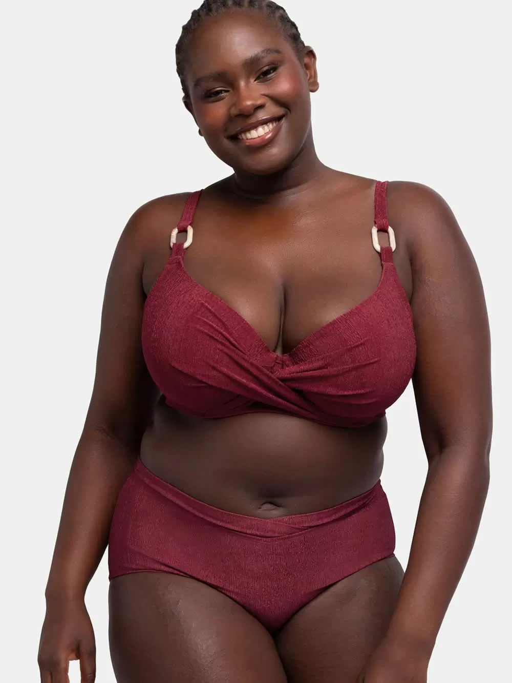 Μαγιό DORINA Madras Σλιπ Μπικίνι Midi - Ψηλό Φαρδύ - Επίπεδη Κοιλιά