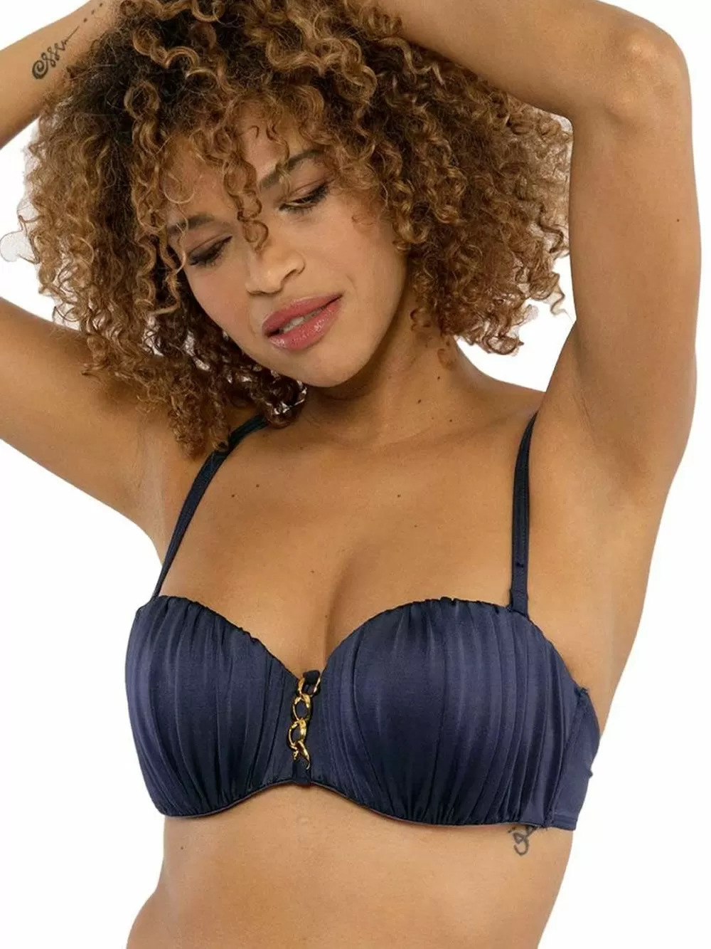 Μαγιό DORINA Strapless Filao Eco Fibres - Μεγάλο Στήθος - Ενίσχυση & Μπανέλα - Κόσμημα