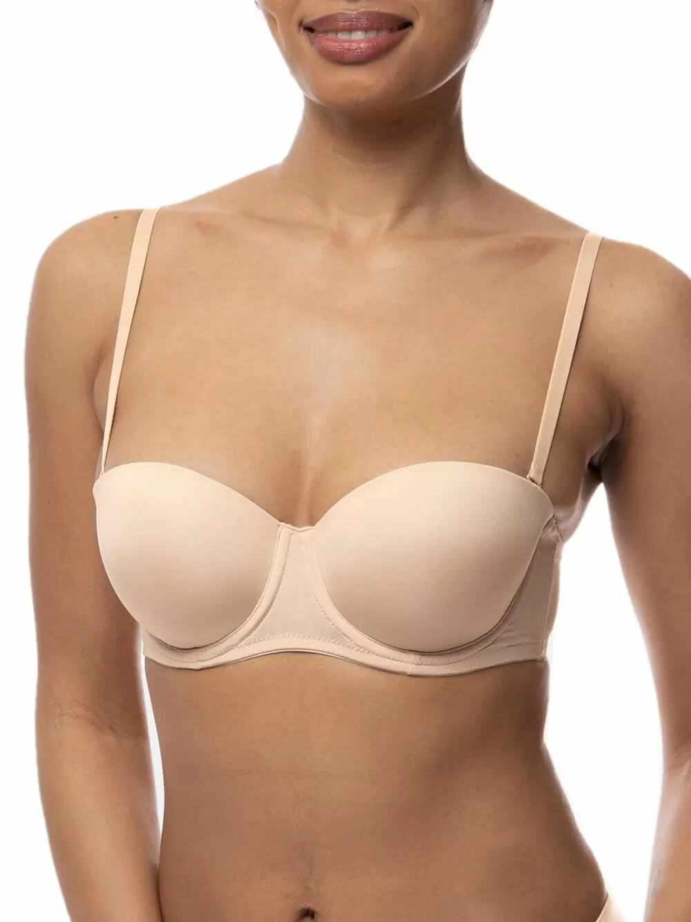 DORINA Σουτιέν Γυναικείο Strapless Michelle - Ενίσχυση & Μπανέλα - Eco Microfibra