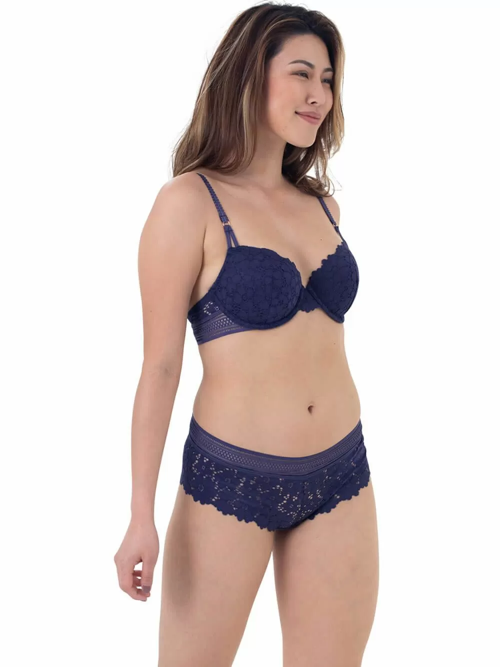 DORINA Slip Boxer Lyra - Πλεχτή Βαμβακερή Δαντέλα 