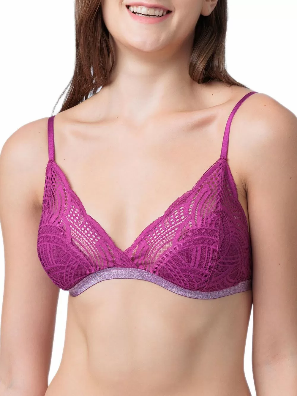 DORINA Bralette Stella 1+1 ΔΩΡΟ - Ενίσχυση & Δαντέλα - Lurex 