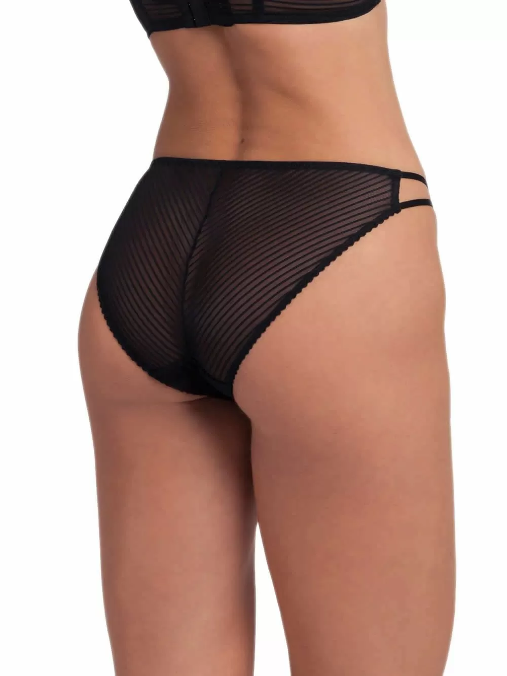 DORINA Slip Κανονικό Skylar -  Δαντέλα & Ριγέ Διαφάνεια