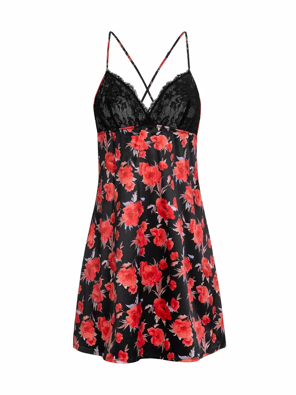 Νυχτικό DORINA Anahi Floral - Απαλό Σατέν & Δαντέλα