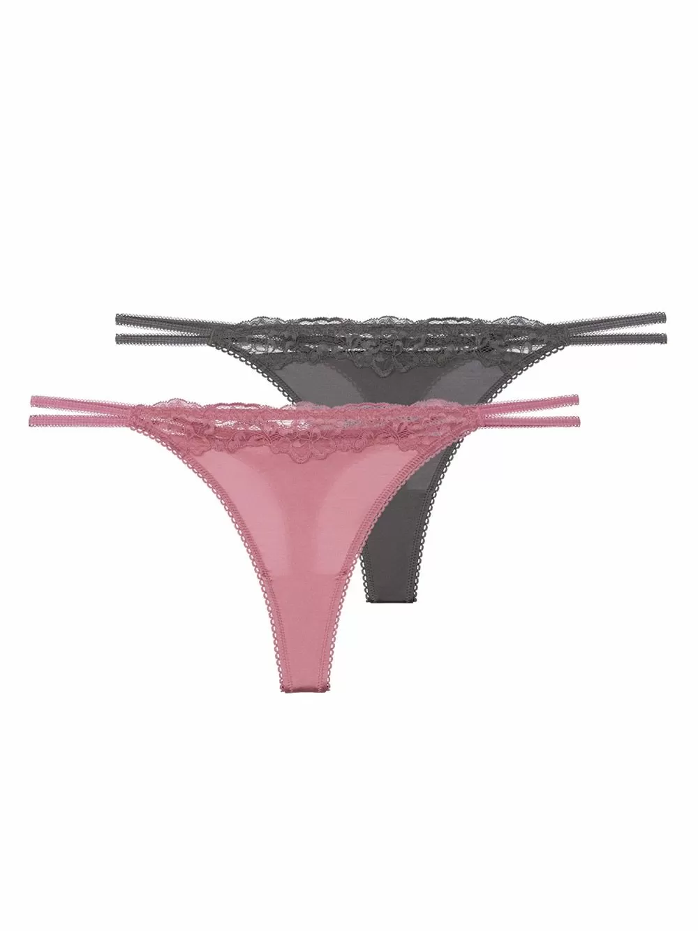 DORINA String Origins Shiny 1+1 ΔΩΡΟ - Σατινέ Ύφασμα & Δαντέλα