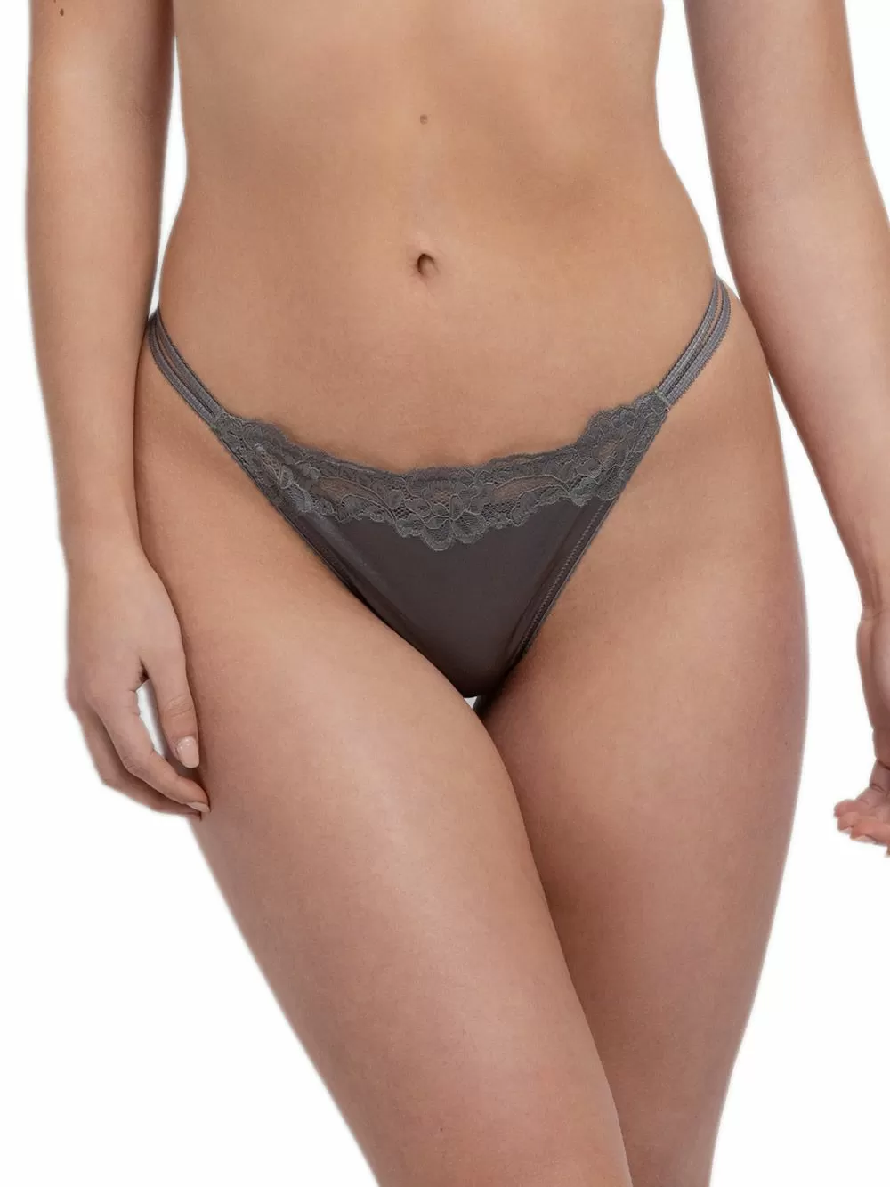 DORINA String Origins Shiny 1+1 ΔΩΡΟ - Σατινέ Ύφασμα & Δαντέλα