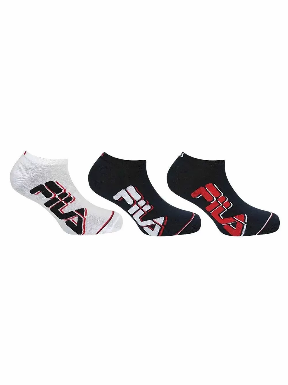 FILA Unisex Αθλητικό Σοσόνι - Ελαστικό Βαμβάκι - 3 Ζευγάρια