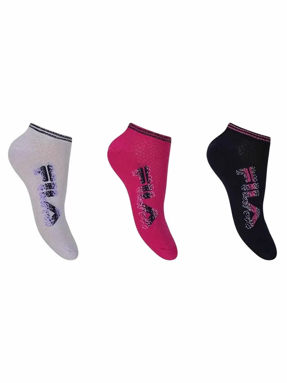 FILA Γυναικείο Αθλητικό Σοσόνι - Ελαστικό Βαμβάκι - 3 Ζευγάρια