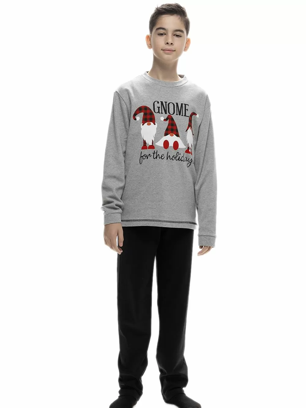 Εφηβική Πυτζάμα GALAXY GNOME XMAS για Αγόρι - Απαλό Βαμβάκι