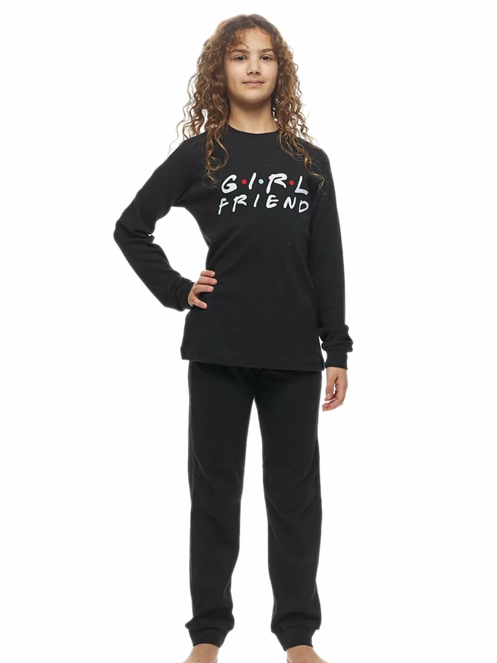 Παιδική Εφηβική Πυτζάμα GALAXY για Κορίτσι Girlfriend FAMILY - 100% Βαμβακερή