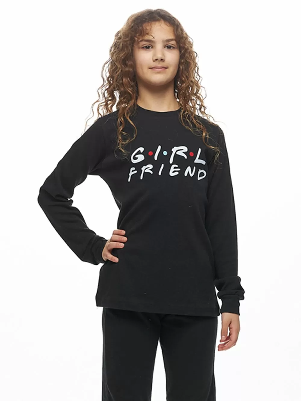 Παιδική Εφηβική Πυτζάμα GALAXY για Κορίτσι Girlfriend FAMILY - 100% Βαμβακερή