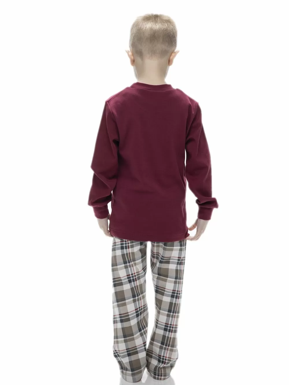 Εφηβική Πυτζάμα GALAXY SILENCE - 100% Βαμβακερή - Καρό Παντελόνι