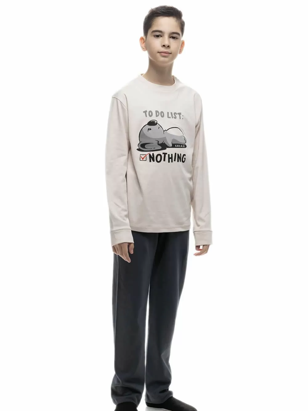 Εφηβική Πυτζάμα GALAXY για Αγόρι - 100% Βαμβακερή 