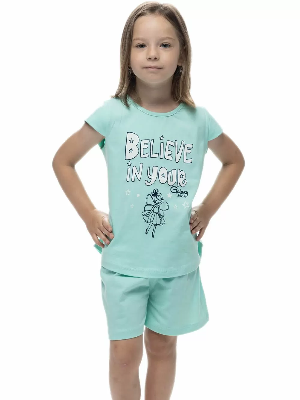 Παιδική Πυτζάμα GALAXY για Κορίτσι Believe - 100% Βαμβακερή