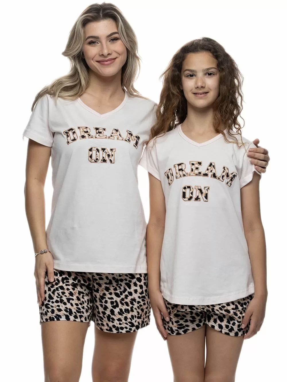 Εφηβική Πυτζάμα GALAXY για Κορίτσι Dream On - Animal & Κέντημα- 100% Βαμβακερή