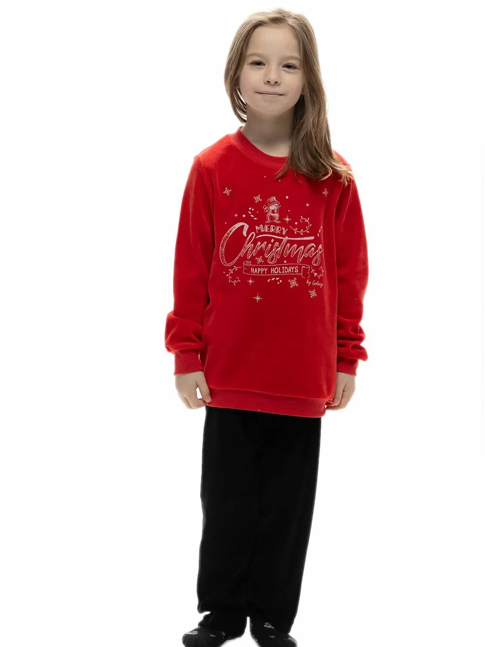 Παιδική Πυτζάμα GALAXY UNISEX XMAS - Ζεστό & Απαλό Βελούδο
