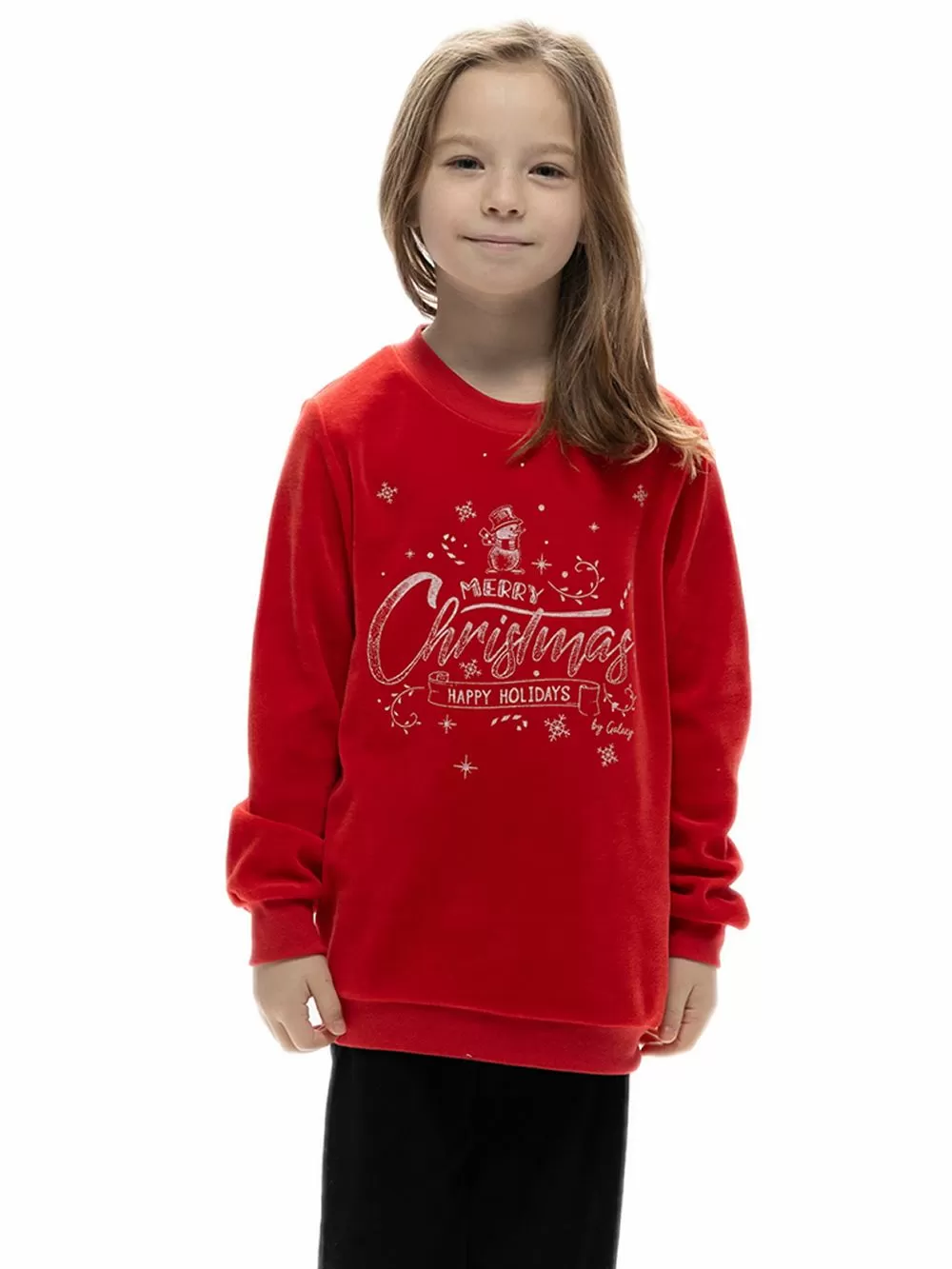 Παιδική Πυτζάμα GALAXY UNISEX XMAS - Ζεστό & Απαλό Βελούδο