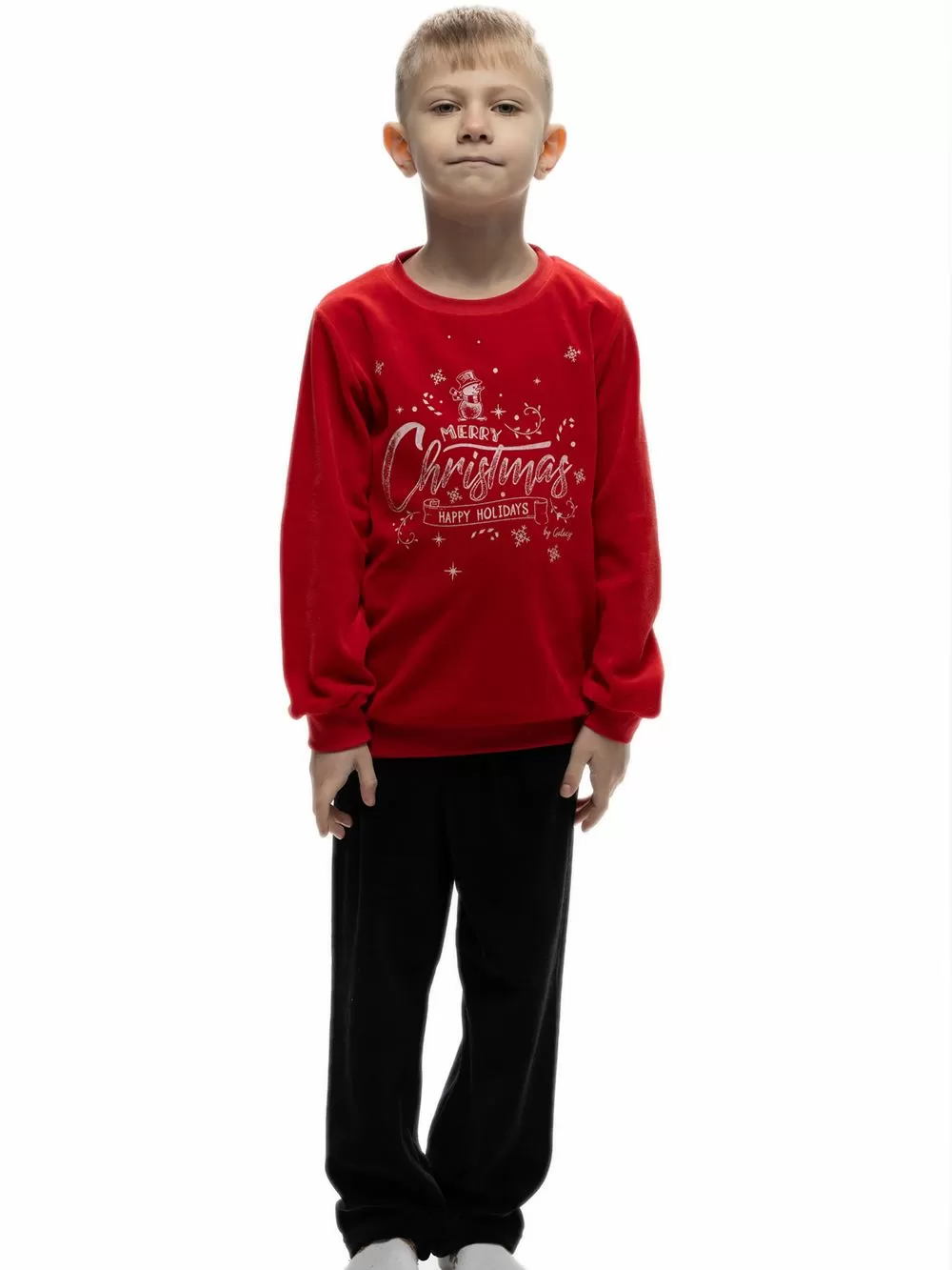 Παιδική Πυτζάμα GALAXY UNISEX XMAS - Ζεστό & Απαλό Βελούδο