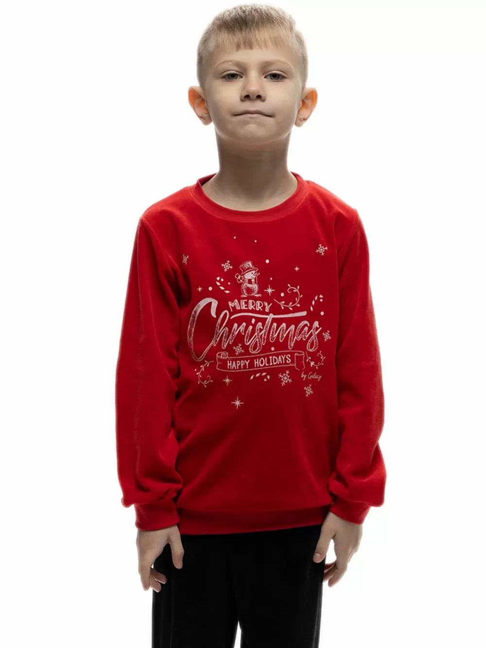 Παιδική Πυτζάμα GALAXY UNISEX XMAS - Ζεστό & Απαλό Βελούδο