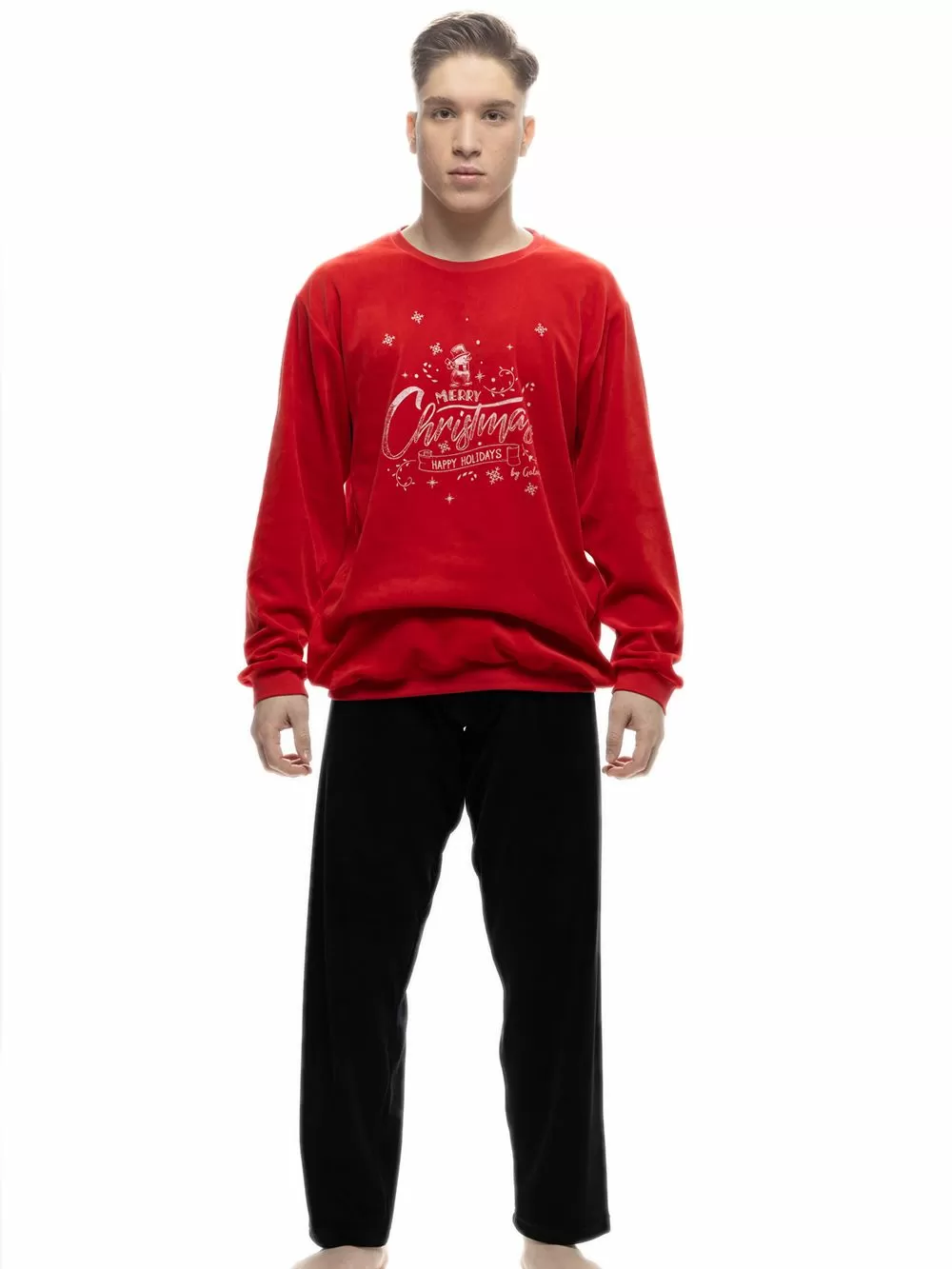 Ανδρική Πυτζάμα Galaxy XMAS - Ζεστό & Απαλό Βελούδο