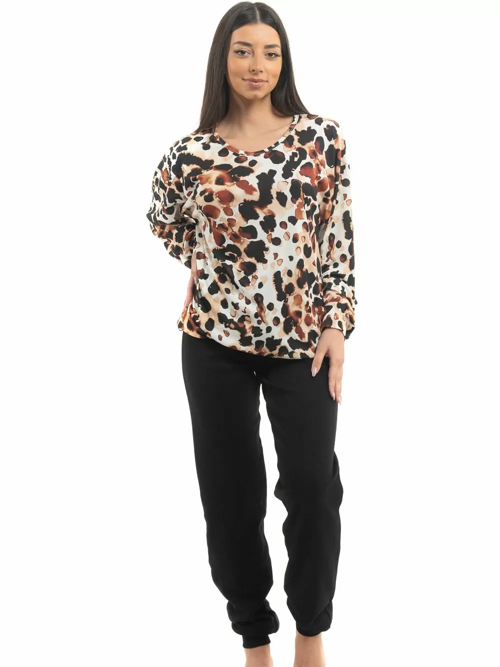 Πυτζάμα ΓΙΩΤΑ Homewear - Γεμάτο Βαμβάκι - Animal Print 