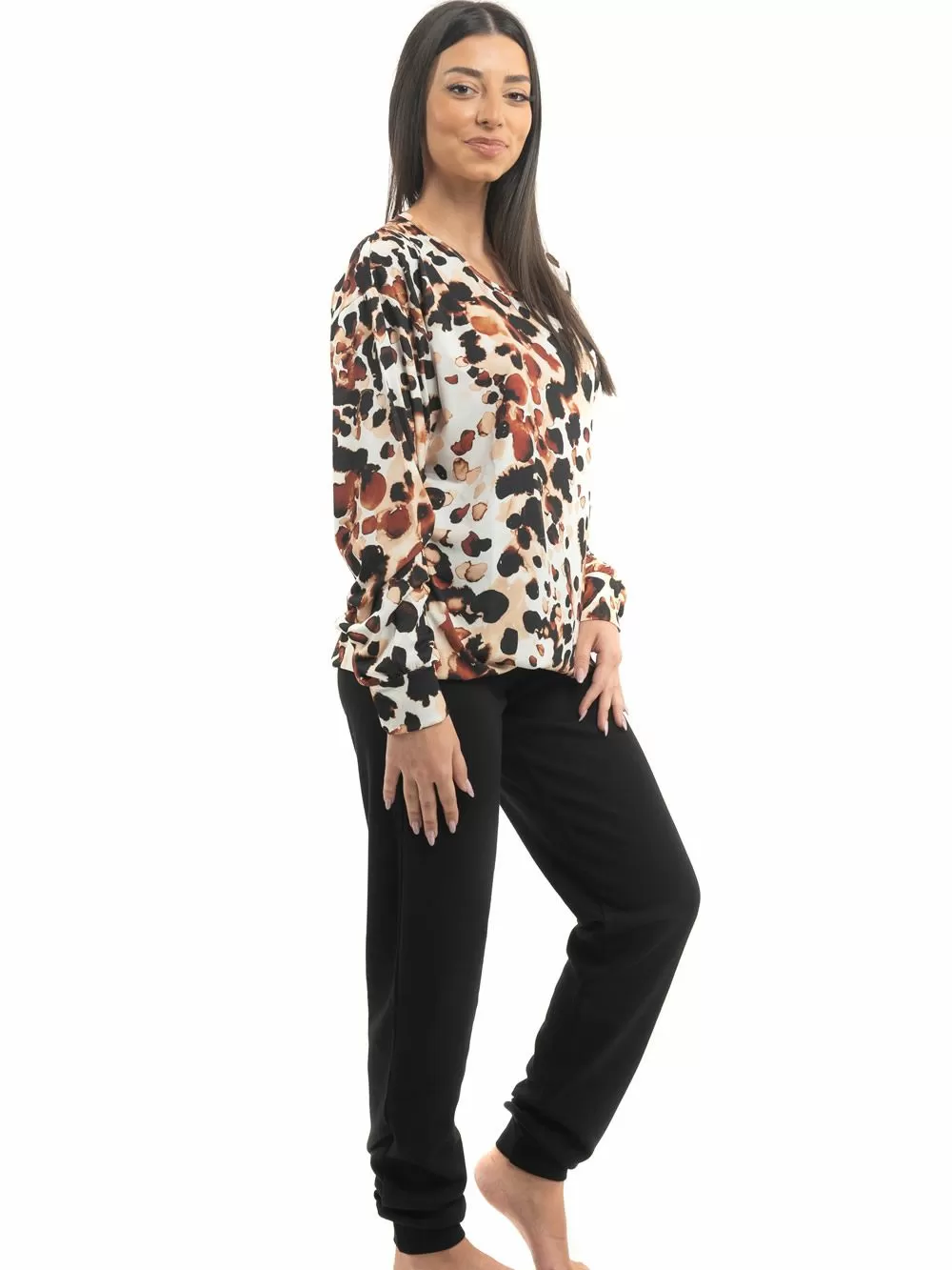Πυτζάμα ΓΙΩΤΑ Homewear - Γεμάτο Βαμβάκι - Animal Print 