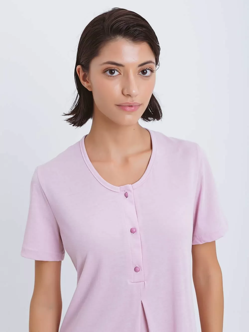 Νυχτικό ΓΙΩΤΑ Homewear - 100% Βαμβακερό - Κουμπιά - Νέα Μαμά