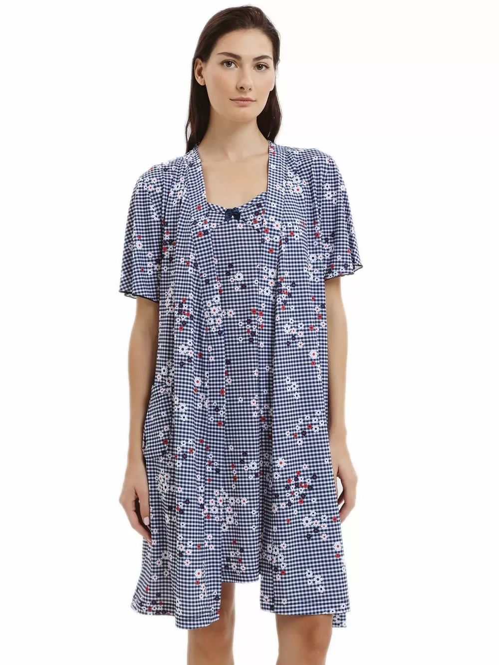 Ρόμπα ΓΙΩΤΑ Homewear Flowers - 100% Βαμβακερή - Νέα Μαμά