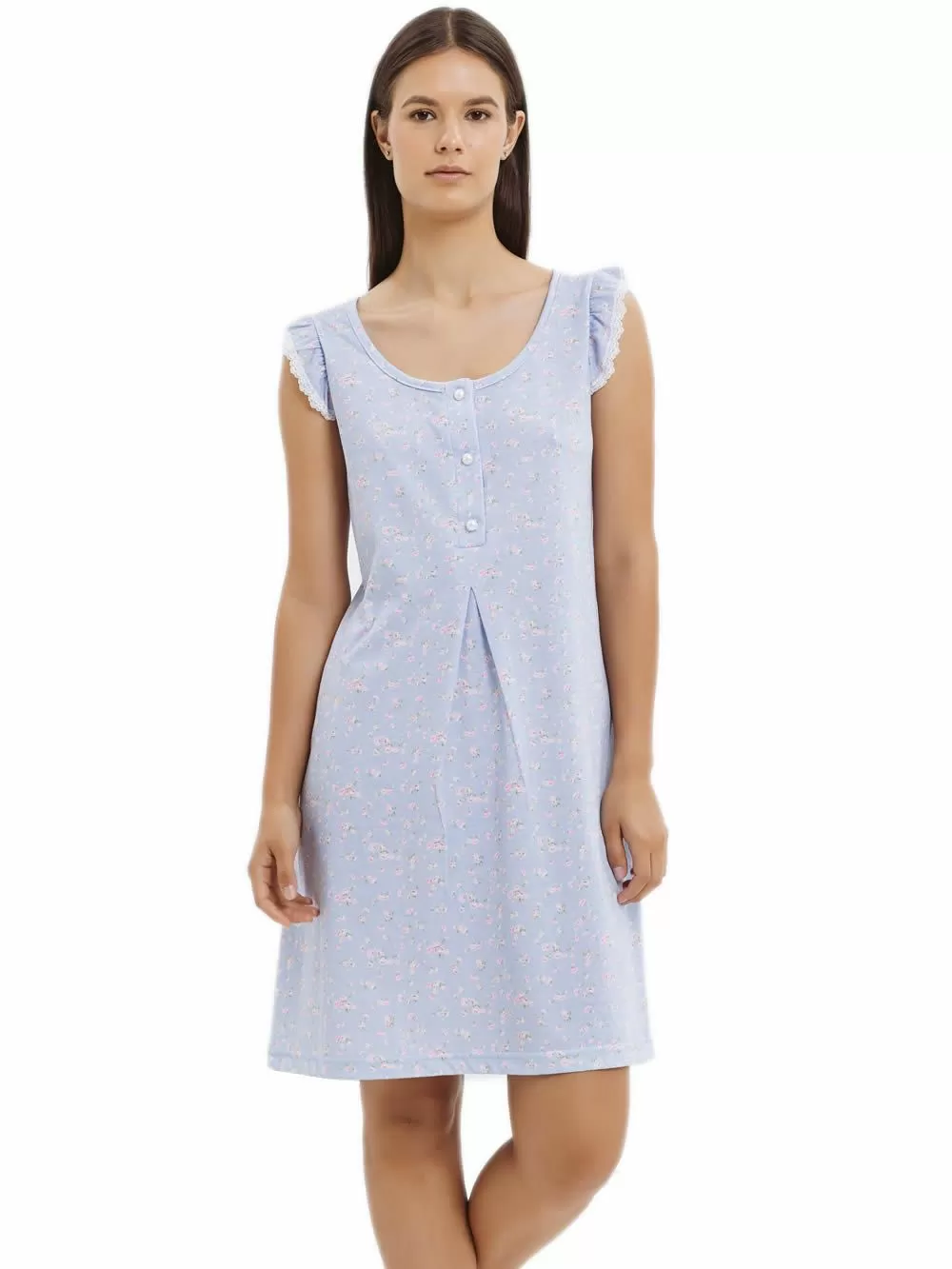 Νυχτικό ΓΙΩΤΑ Homewear Flowers - 100% Βαμβακερό - Νέα Μαμά