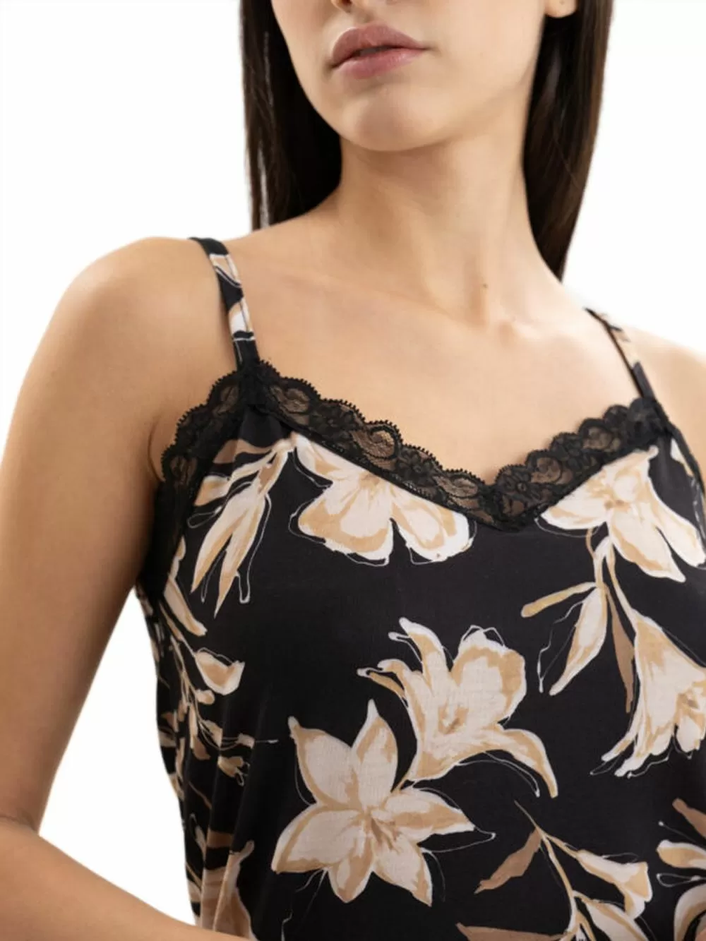 Πυτζάμα Baby Doll ΓΙΩΤΑ Homewear - Απαλό Viscose - Floral & Δαντέλα