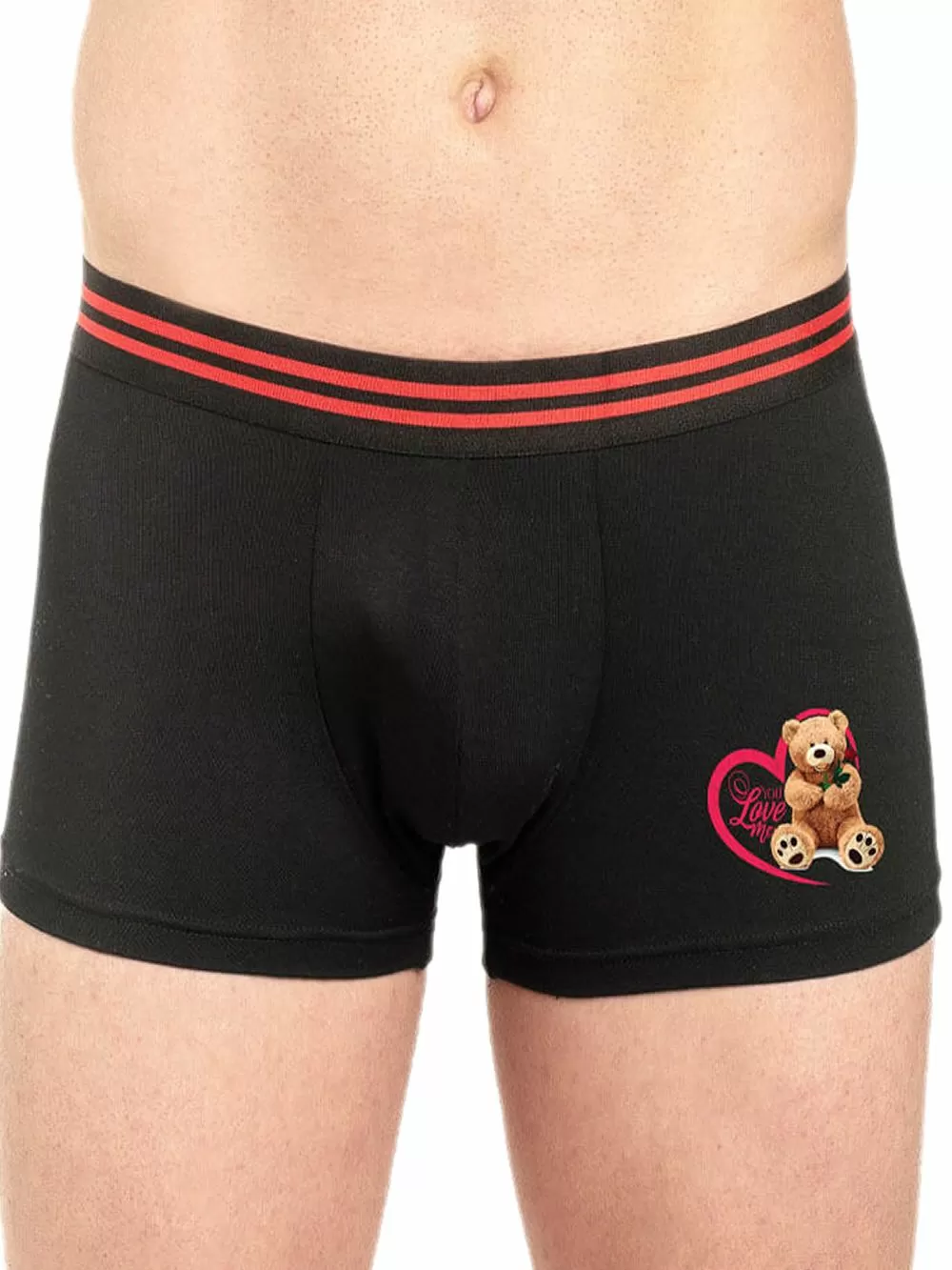 GKAPETANIS Ανδρικό Boxer BEAR - Απαλό Modal/Βαμβάκι - Valentine's Day