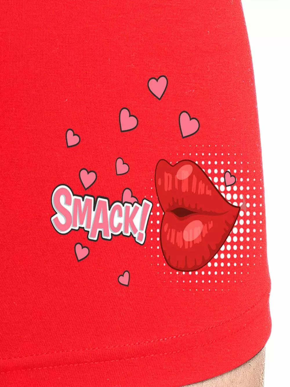 GKAPETANIS Ανδρικό Boxer KISS - Απαλό Modal/Βαμβάκι - Valentine's Day