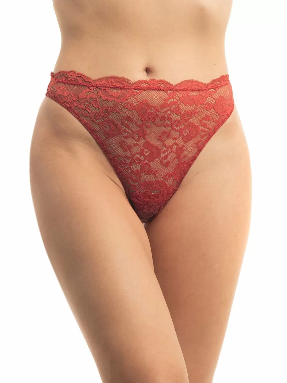 GKAPETANIS String Ψηλό Lace Temptation - Ελαστική Δαντέλα - 2 Τεμάχια