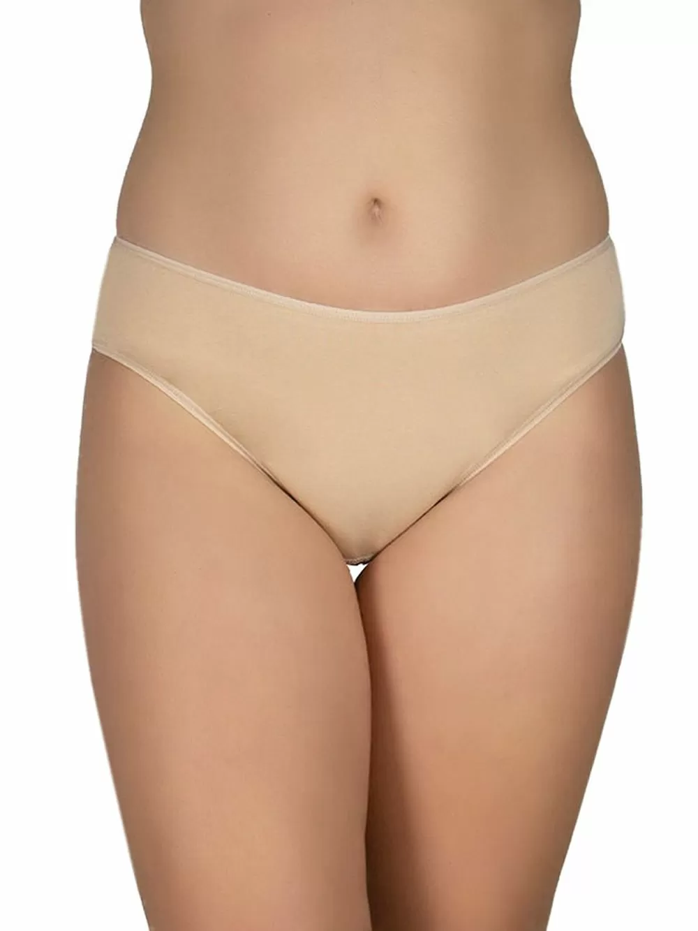 GKAPETANIS Σλιπ Midi Basic - Plus Size  - Ελαστικό Βαμβάκι - 3 Τεμάχια 