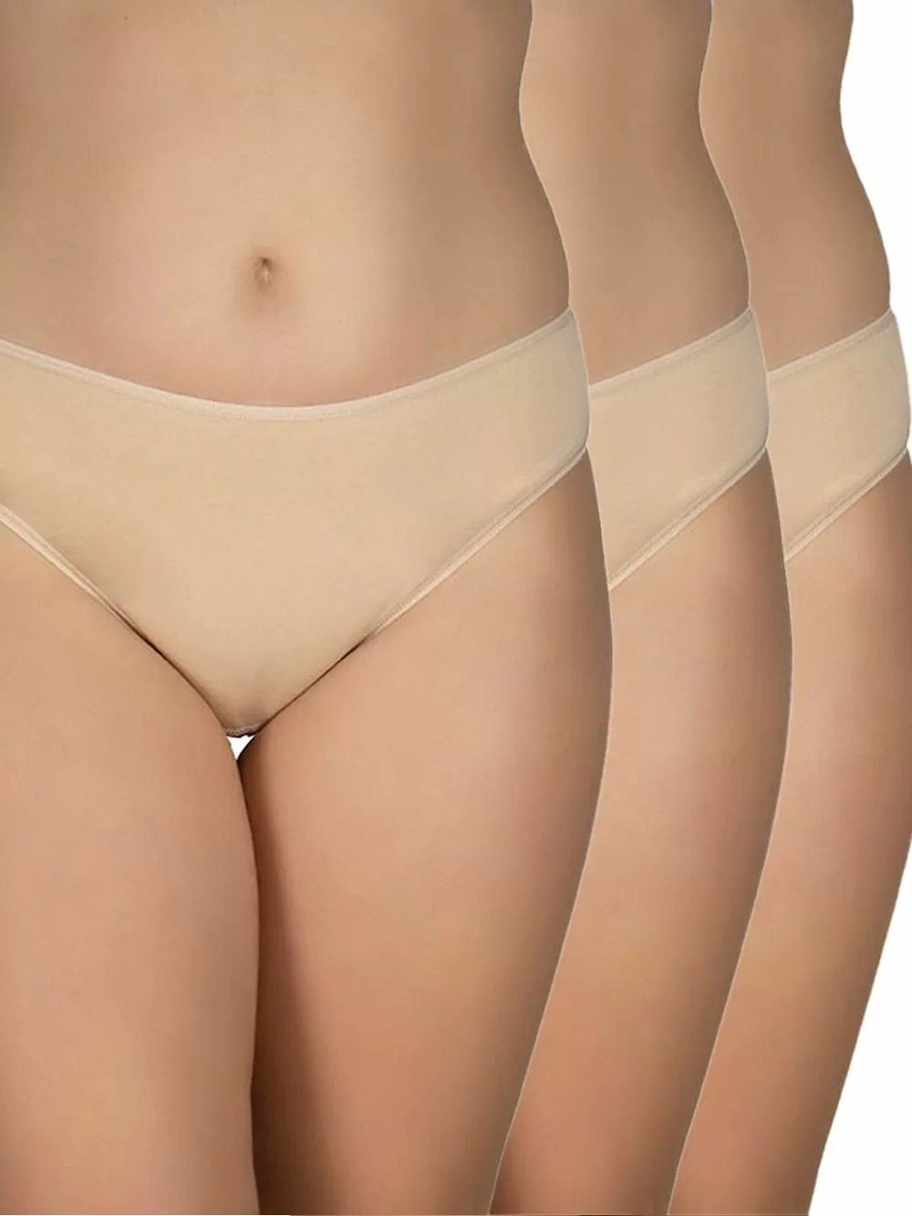 GKAPETANIS Σλιπ Midi Basic - Plus Size  - Ελαστικό Βαμβάκι - 3 Τεμάχια 