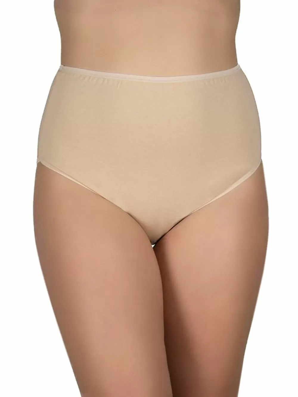 GKAPETANIS Σλιπ 3/4 Midi Basic - Ψηλό & Φαρδύ - Plus Size - Ελαστικό Βαμβάκι - 3 Τεμάχια 