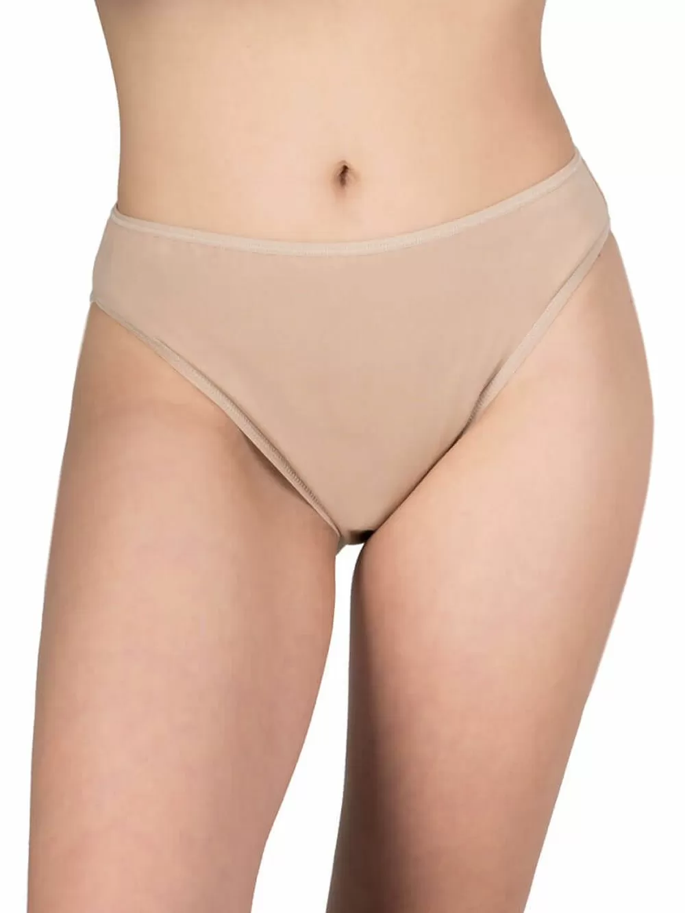 GKAPETANIS Σλιπ Κανονικό Ψηλό Basic - Plus Size  - Ελαστικό Βαμβάκι - 3 Τεμάχια 