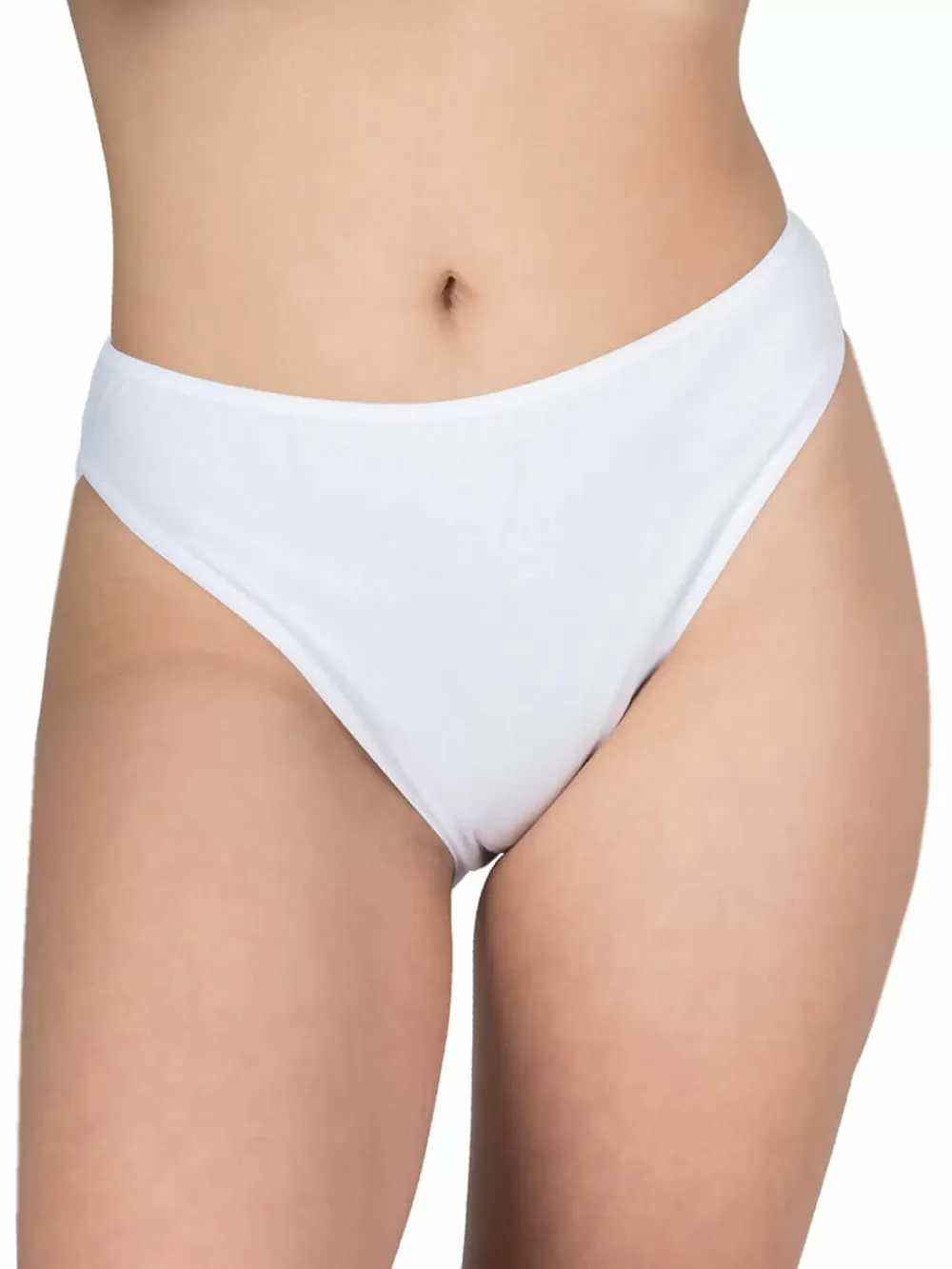 GKAPETANIS Σλιπ Κανονικό Ψηλό Basic - Plus Size  - Ελαστικό Βαμβάκι - 3 Τεμάχια 