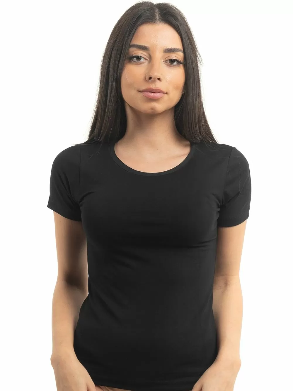 GKAPETANIS Μπλούζα Κοντό Μανίκι Soft Touch - Modal & Βαμβάκι - Plus Size 