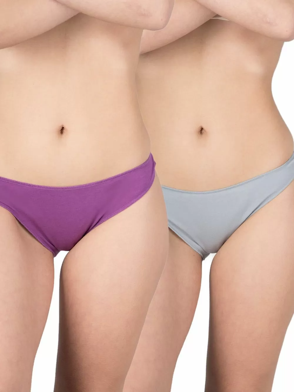 Σλιπ GKAPETANIS Soft Touch - Κανονικό Κοφτό - Απαλό Modal Βαμβάκι - Αόρατα Λάστιχα - 2 Τεμάχια