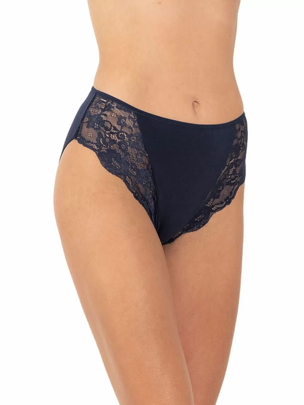 GKAPETANIS Σλιπ Lace Soft Touch - Κανονικό Ψηλό - Modal Βαμβάκι - Δαντέλα - 2 Τεμάχια 