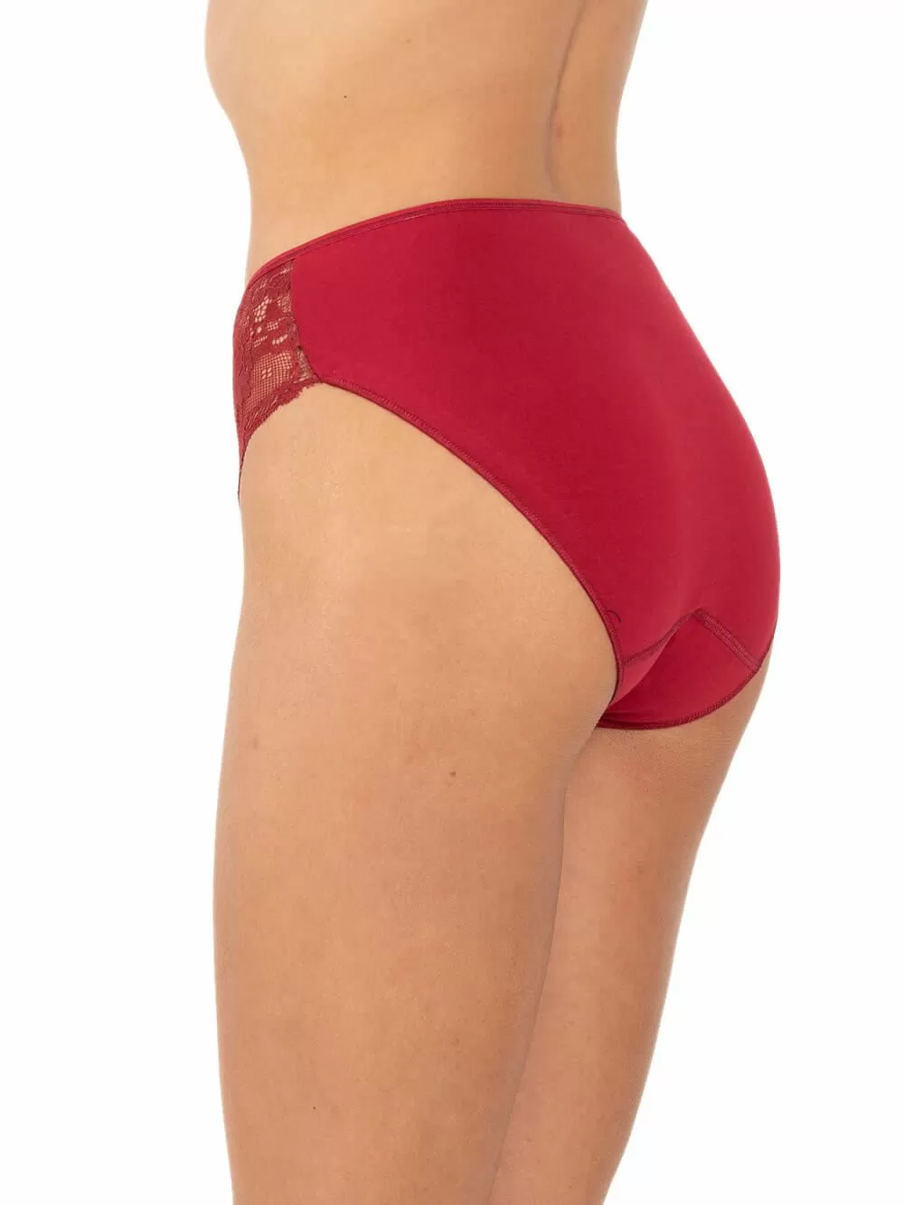 GKAPETANIS Σλιπ Lace Soft Touch - Κανονικό Ψηλό - Modal Βαμβάκι - Δαντέλα - 2 Τεμάχια 