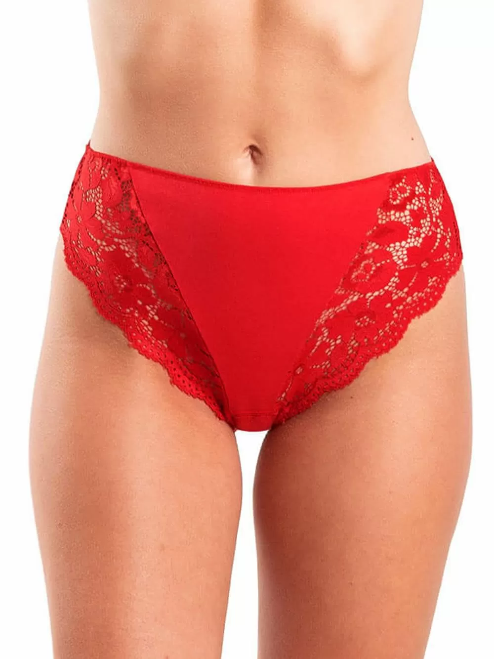 GKAPETANIS Σλιπ Lace Essentials - Κανονικό Ψηλό -  Απαλό Modal Βαμβάκι - Δαντέλα - 2 Τεμάχια 