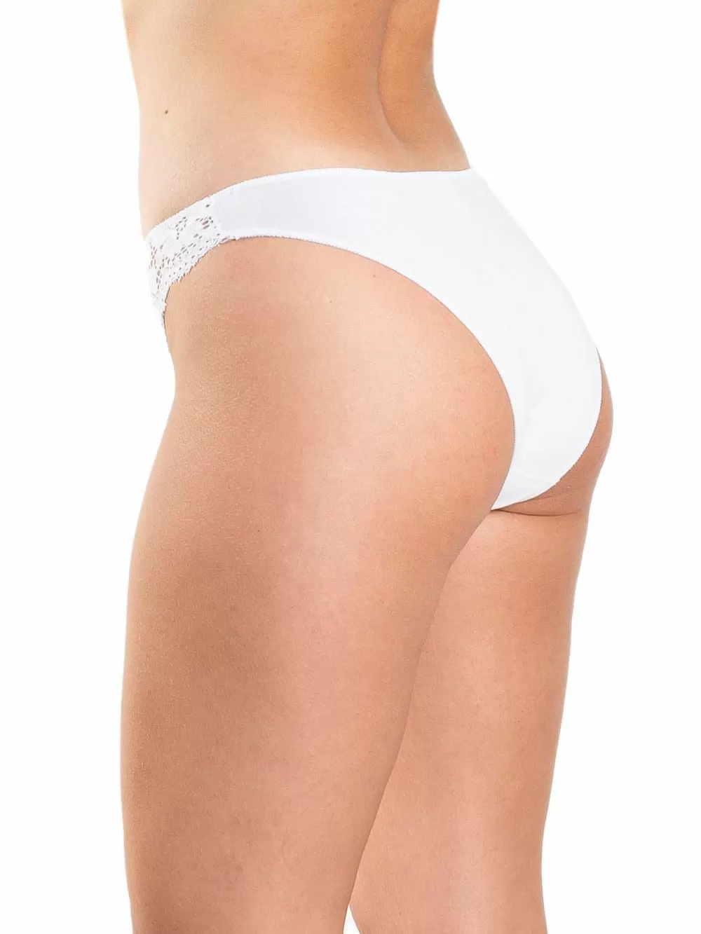 GKAPETANIS Σλιπ Bikini Κανονικό Κοφτό Senses -  Απαλό Modal Βαμβάκι - Δαντέλα