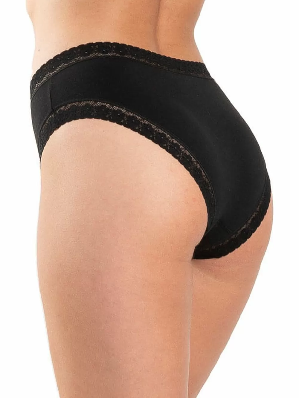 GKAPETANIS Lace Essentials Boxer -  Απαλό Modal Βαμβάκι - Δαντέλα - Μαύρο - 3 Τεμάχια 