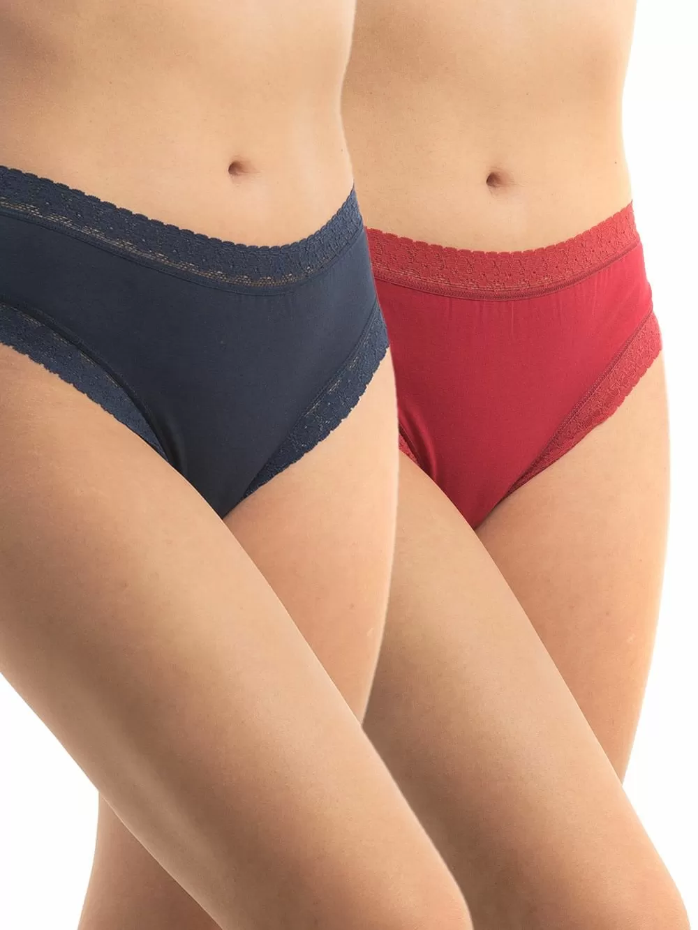 GKAPETANIS Lace Essentials Boxer Tai - Απαλό Modal & Βαμβάκι - Δαντέλα - 2 Τεμάχια