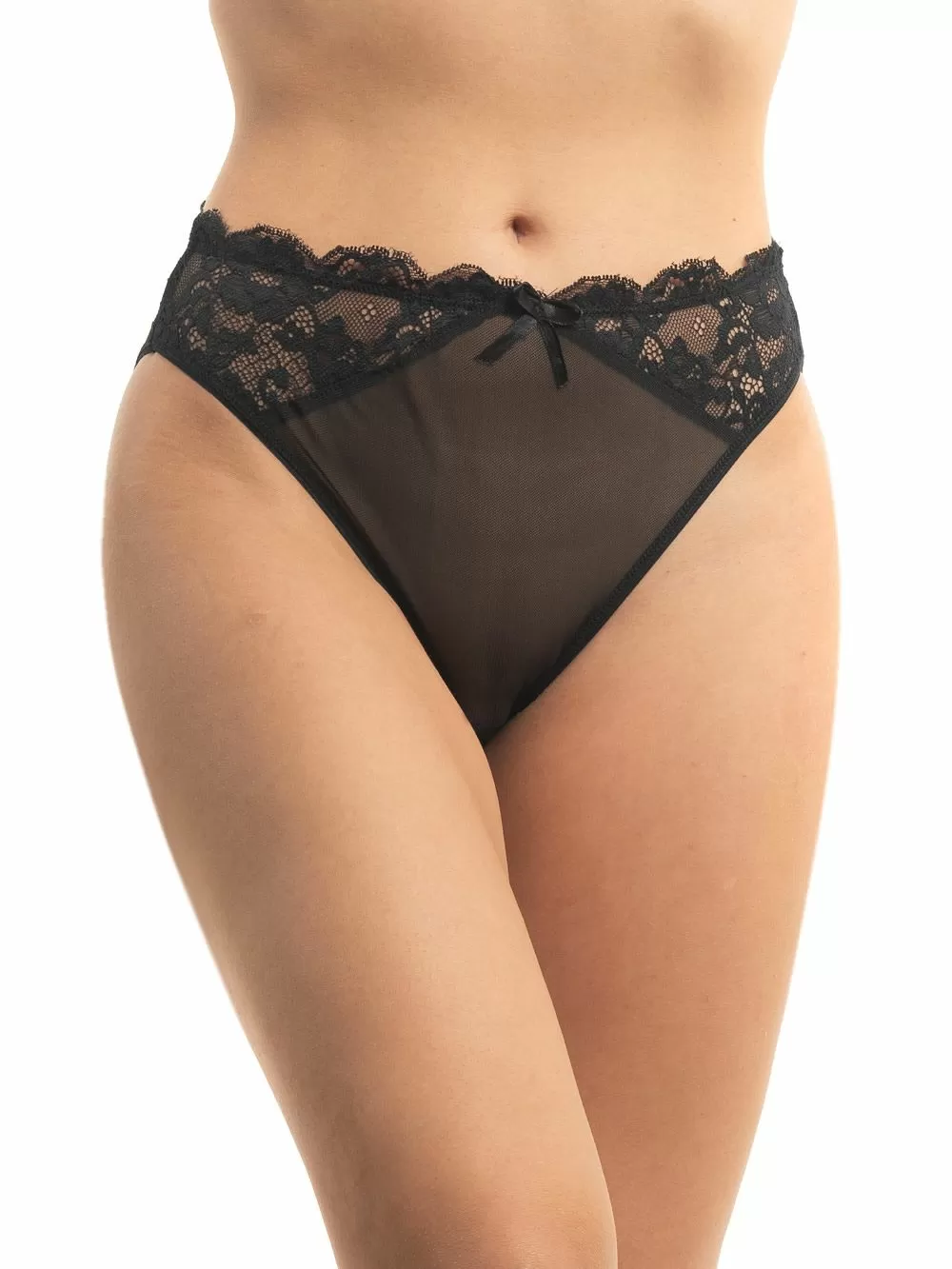 GKAPETANIS Σλιπ Κανονικό Ψηλό -  Διαφάνεια & Δαντέλα 