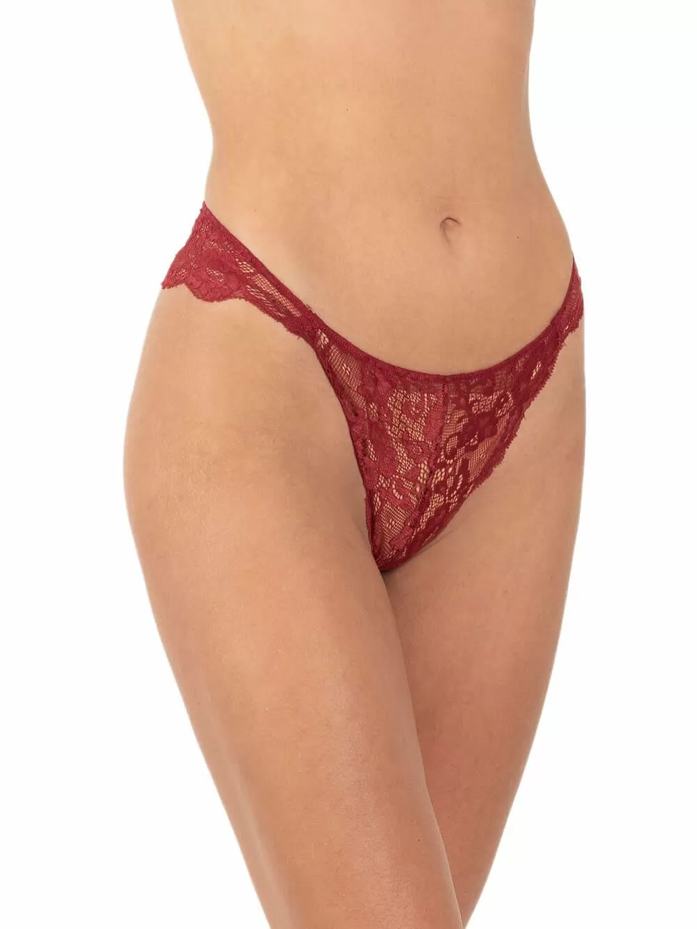 GKAPETANIS Brazilian Slip Lace Temptation - Ελαστική Δαντέλα - 2 Τεμάχια 