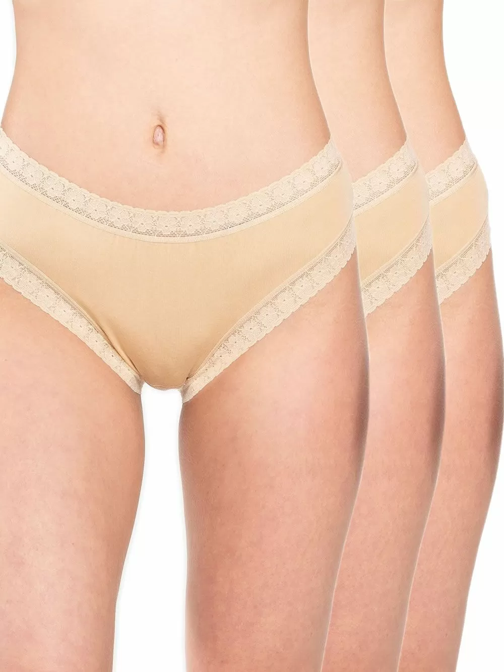 GKAPETANIS Lace Essentials Boxer Tai - Απαλό Modal & Βαμβάκι - Δαντέλα - 3 Τεμάχια 