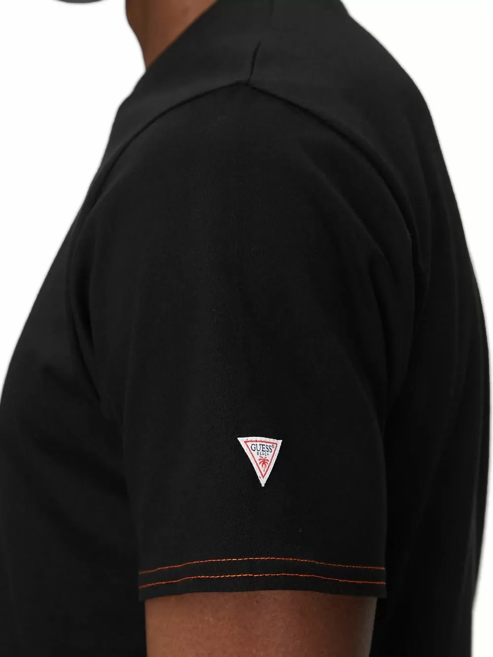 GUESS Ανδρικό T-Shirt Outwear Beach - Logo - 100% Βαμβακερό Eco